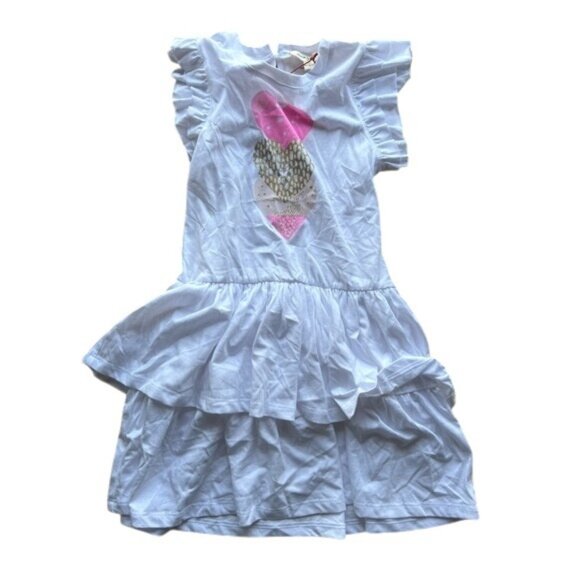 IMOGA Nester Amor Tiered Dress in White - Picture 1 of 4